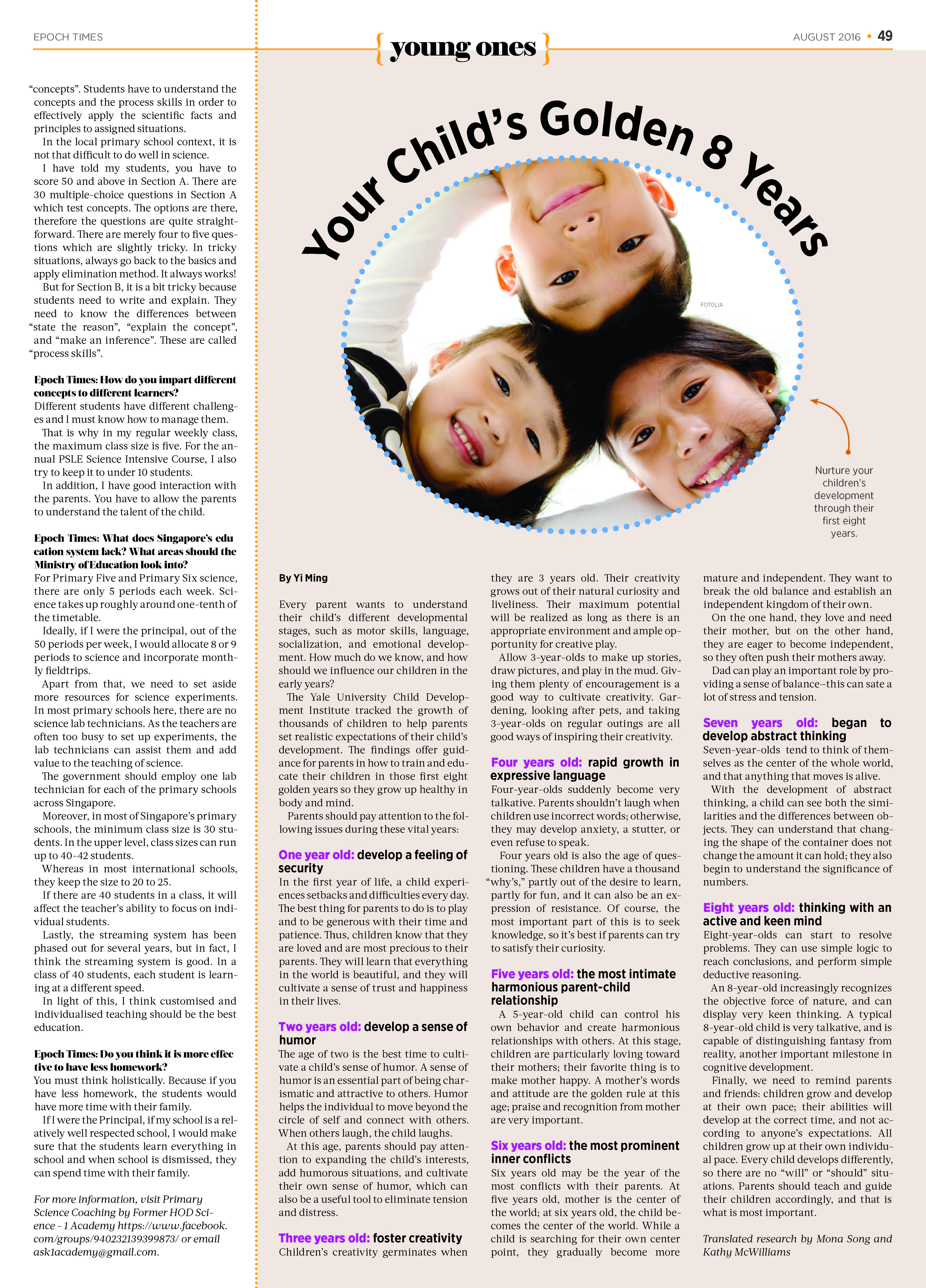 Exclusive Interview by EPOCH Times Aug 2016
